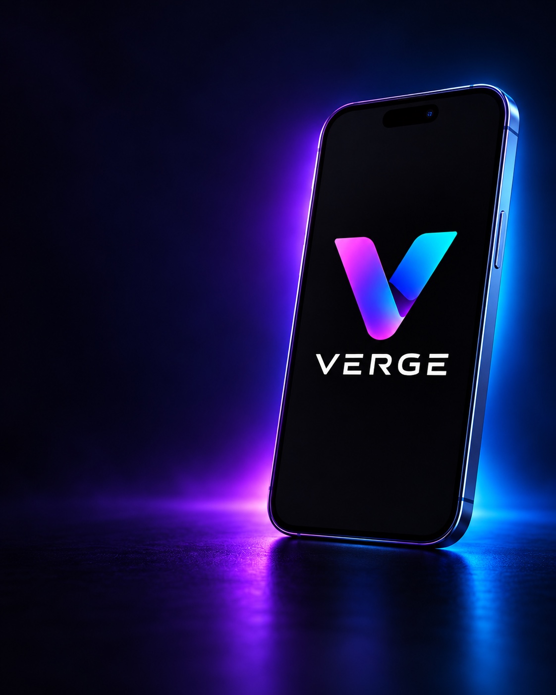 Verge app shown on a phone
